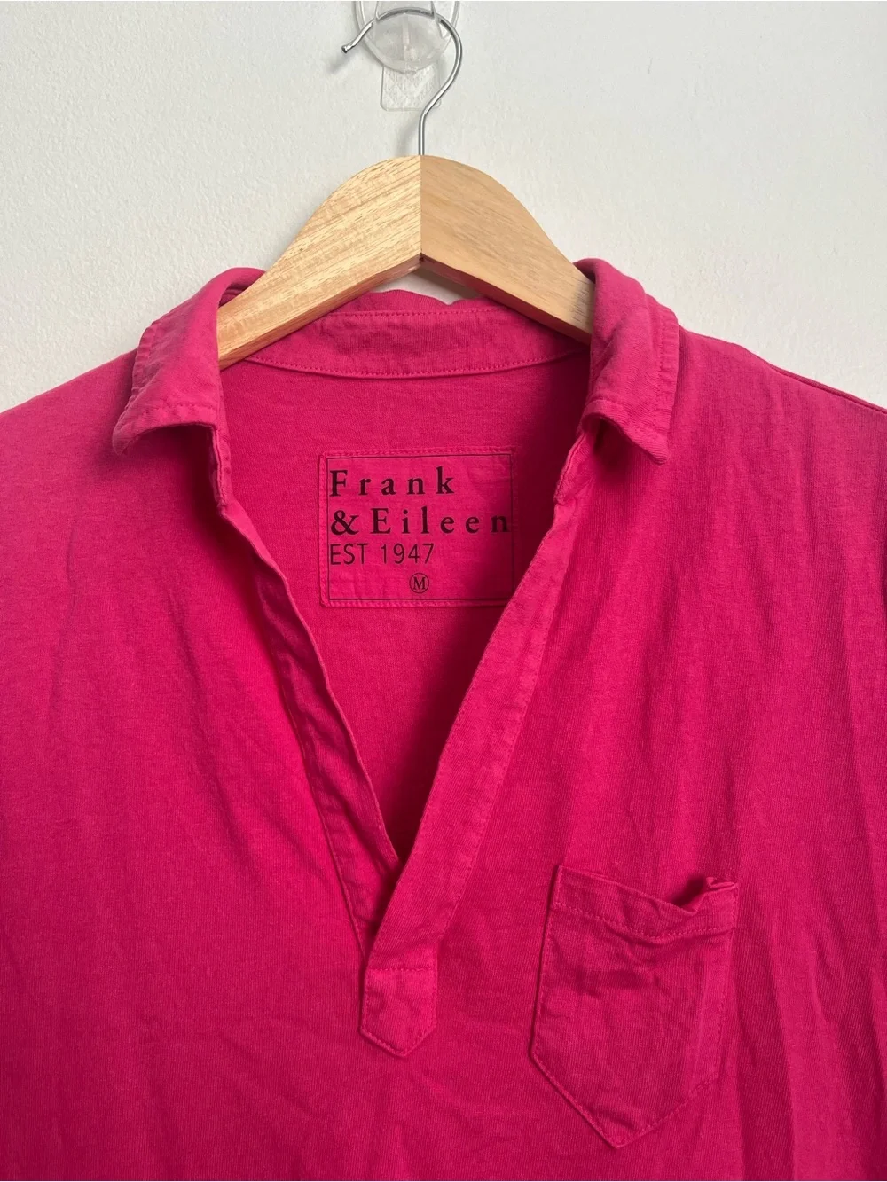 Frank & Eileen Lauren Polo Dress Heritage Jersey Hot Pink Magenta - Picture 5 of 9